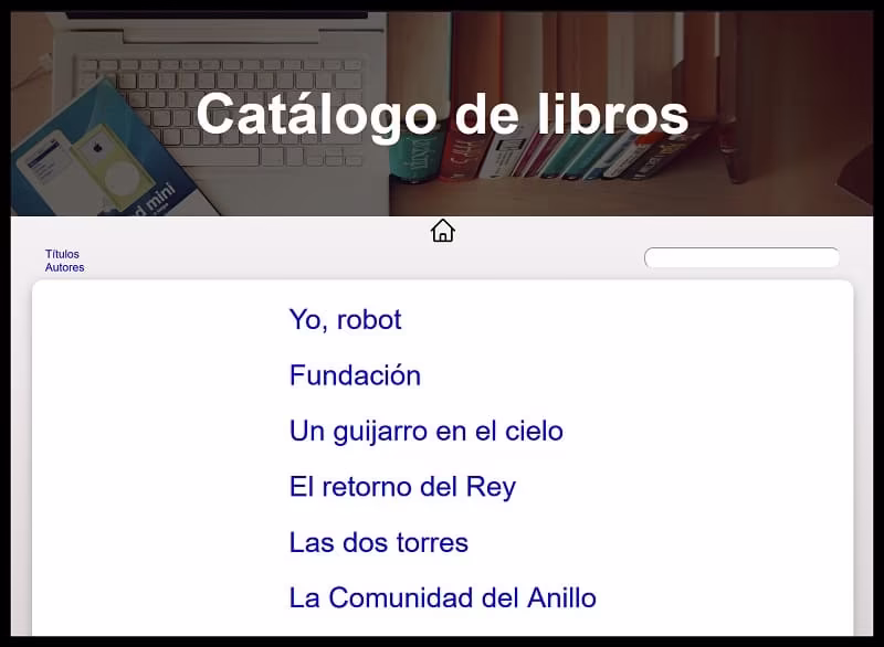 imagen catálogo de libros